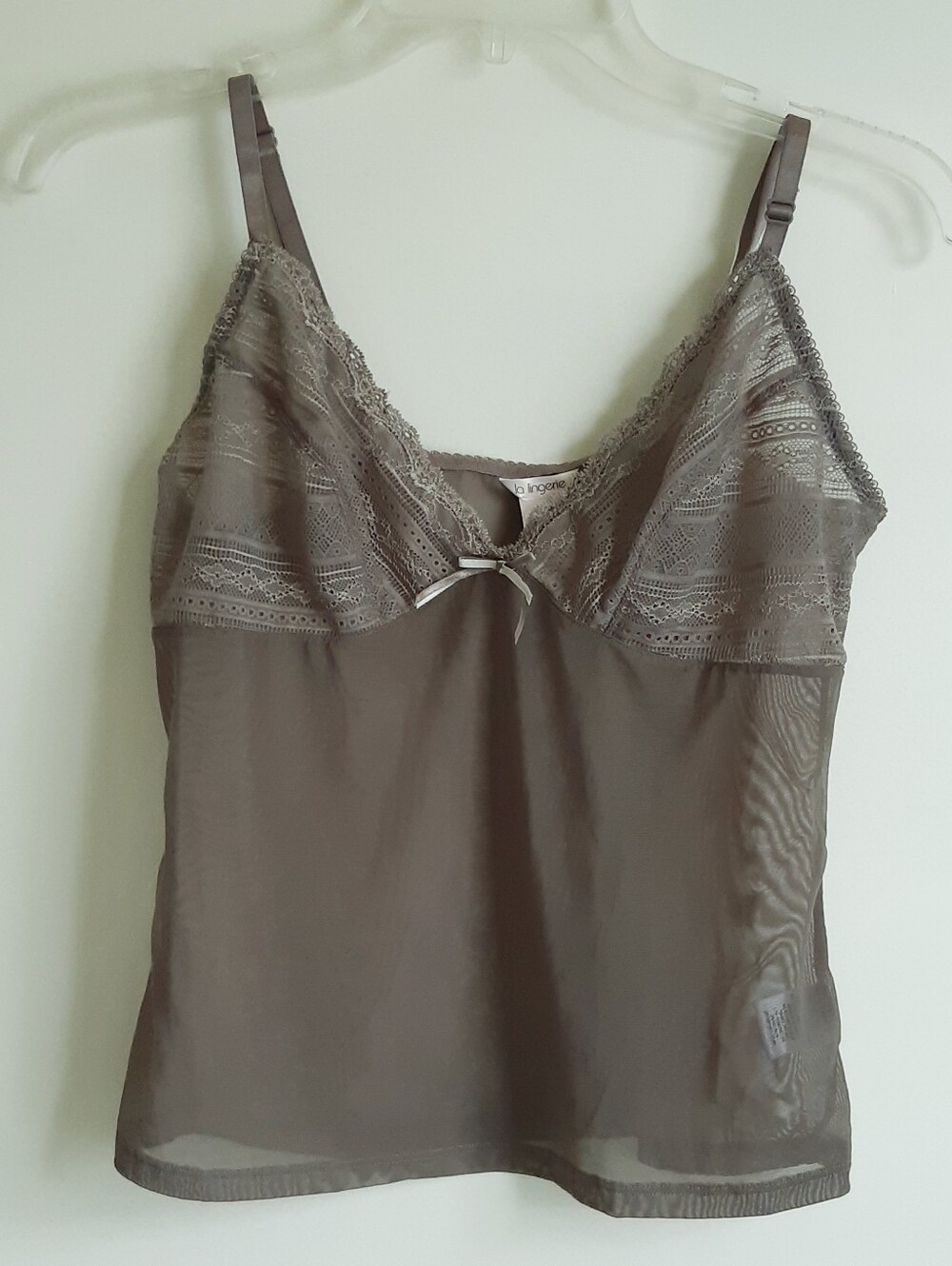 La Lingerie Camisole Sheer Brown